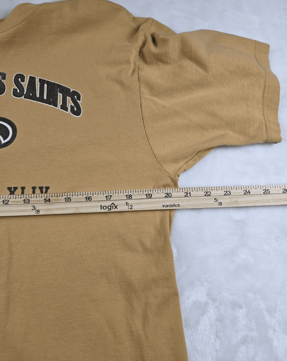 Reebok New Orleans Saints Men's Medium Brown Super Bowl XLIV Shirt - Thumbnail 4