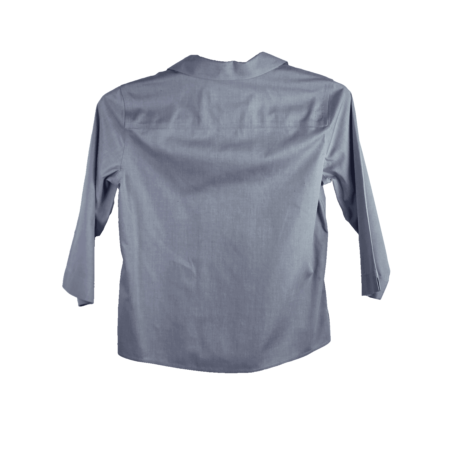 Orvis Womens Size 6 Blue Long Sleeve Button-Down Shirt - Thumbnail 9