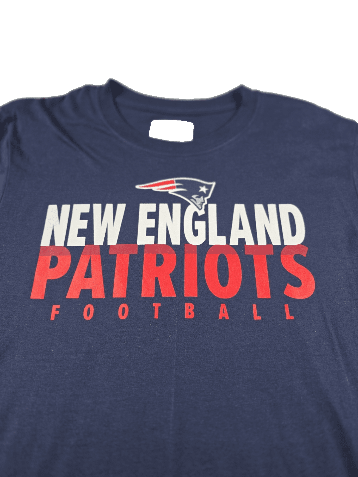 NWT Team Apparel New England Patriots Men's Dark Blue Short Sleeve T-Shirt - Thumbnail 3