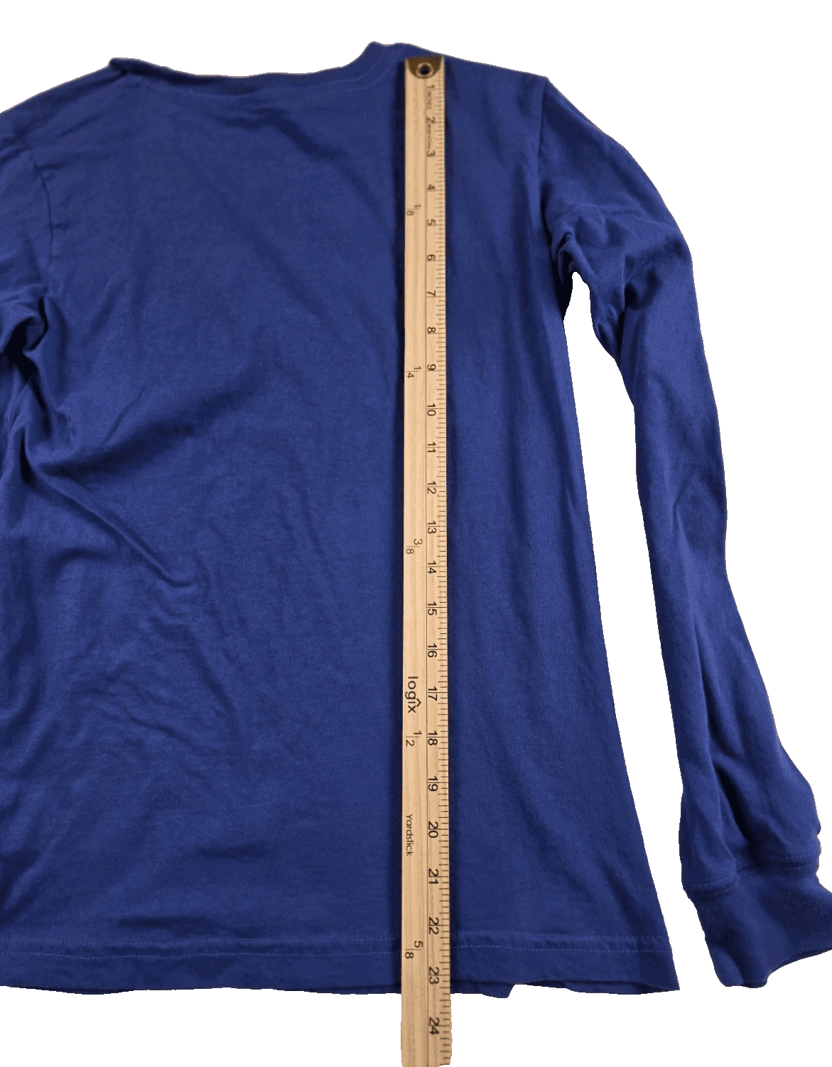 Team Apparel New York Giants Youth Large 12/14 Blue Long Sleeve T Shirt - Thumbnail 6