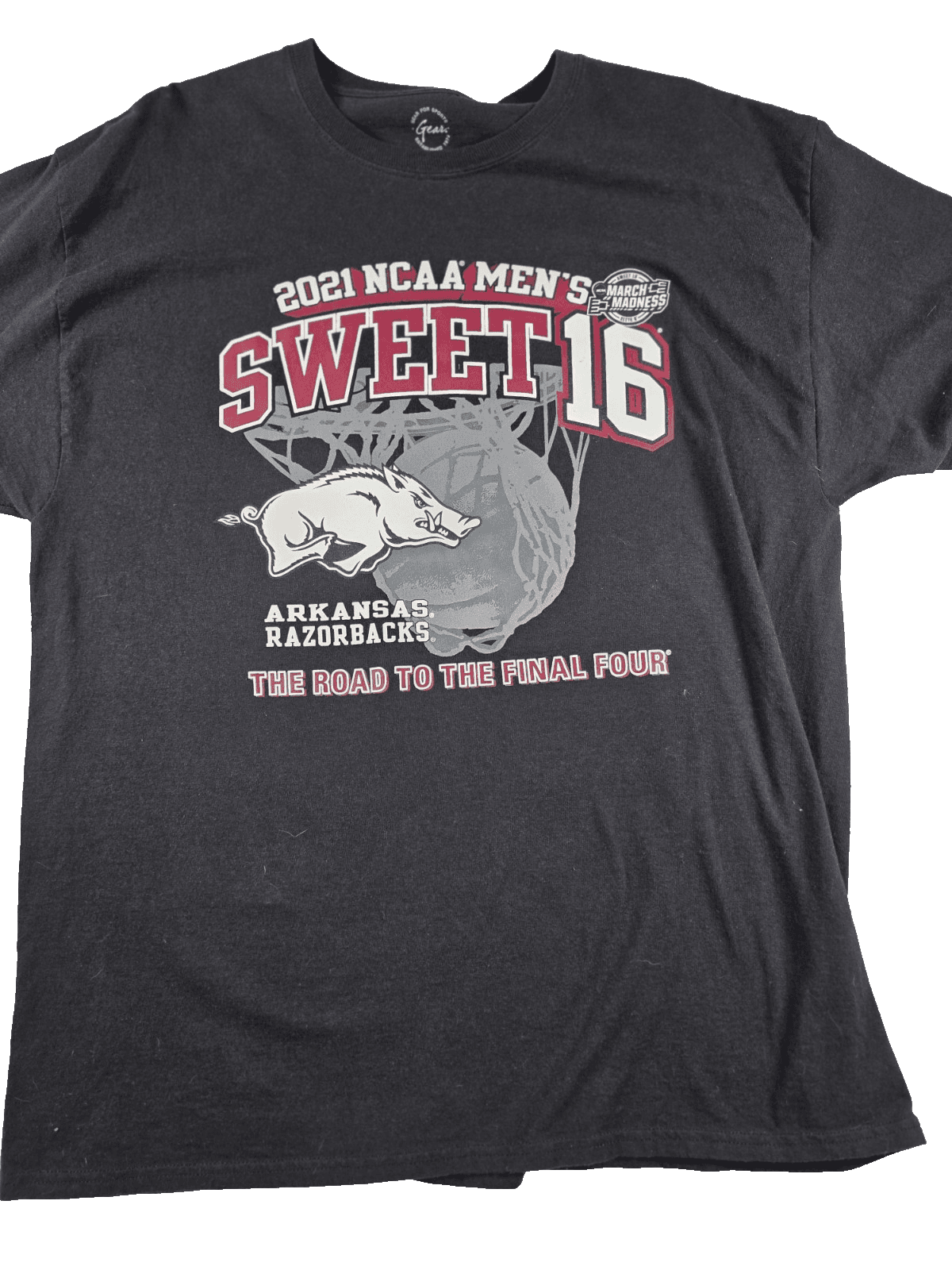 2021 Arkansas Razorbacks Sweet 16 Men's XL Short Sleeve Shirt - Image 1