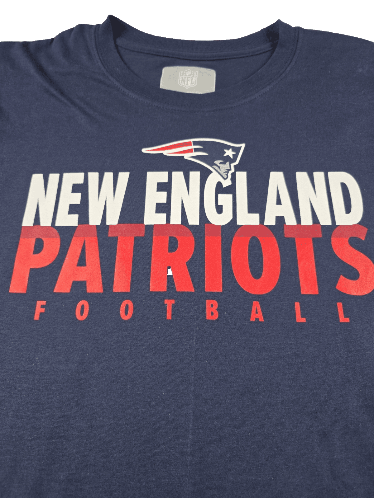 NWT Team Apparel New England Patriots Men's Dark Blue Short Sleeve T-Shirt - Thumbnail 2