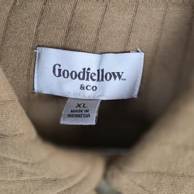 NWT Goodfellow & Co. Men's XL Tan Quilted Knit Shirt Jacket. - Thumbnail 2