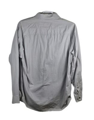 Claiborne Men's Gray 17.5/36-37 Long Sleeve Button Up Shirt - Thumbnail 6