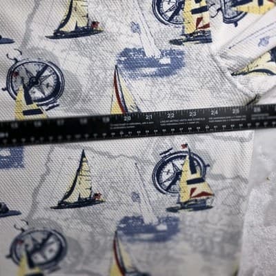 Cotton Traders Sport Men's XL Multicolored Nautical Short Sleeve Polo Shirt - Thumbnail 6