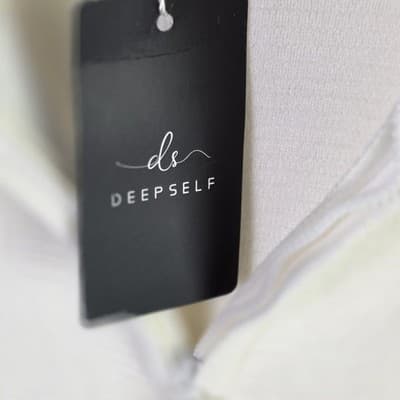 NWT Deepself Women's XL White Oversized Shoulder Sweater - Thumbnail 2