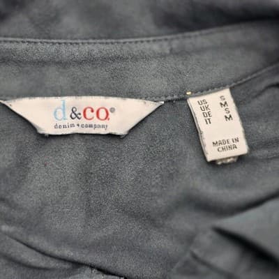 Denim & Co. Women's Small Teal Button Down Shirt - Thumbnail 4