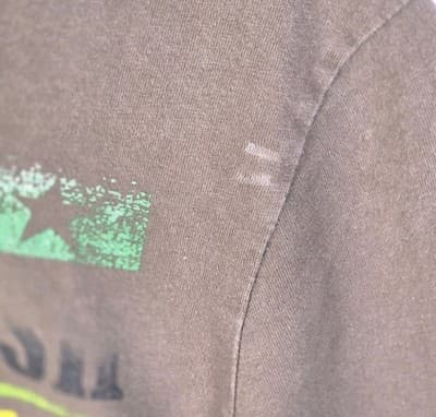 JOHN DEERE Men's Large Brown Short Sleeve T-Shirt * Flawed * - Thumbnail 3
