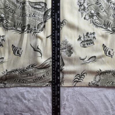 Caribbean Shirt Mens Medium Short Sleeve Casual Hawaiian Tropical Linen - Thumbnail 10