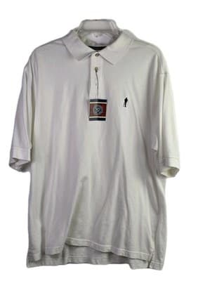 NWT Payne Stewart Men's XL White Short Sleeve Polo Shirt - Thumbnail 2