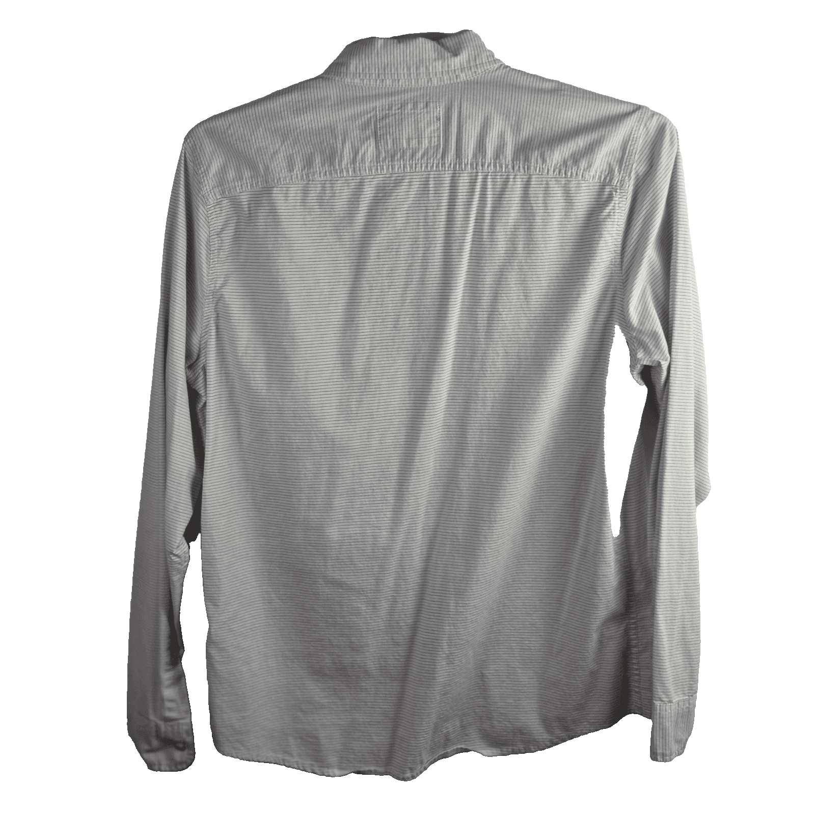 Hollister Shirt Mens Large Blue White Stripe Button Down Long Sleeve Cotton - Thumbnail 7