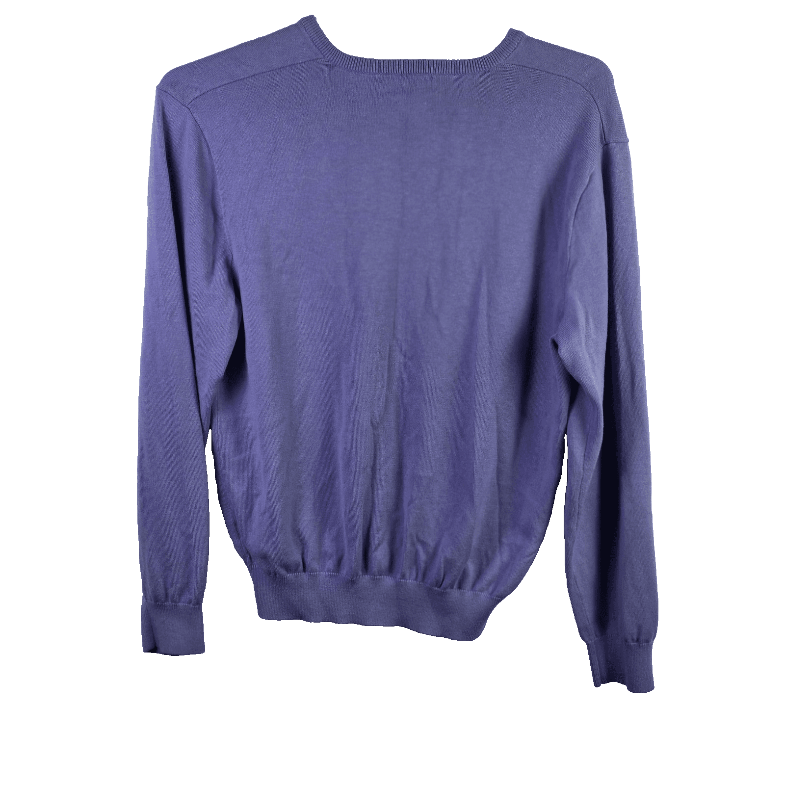 Polo Ralph Lauren Golf Men's Large Purple Cashmear & Cotton V-Neck Knit Sweater - Thumbnail 7