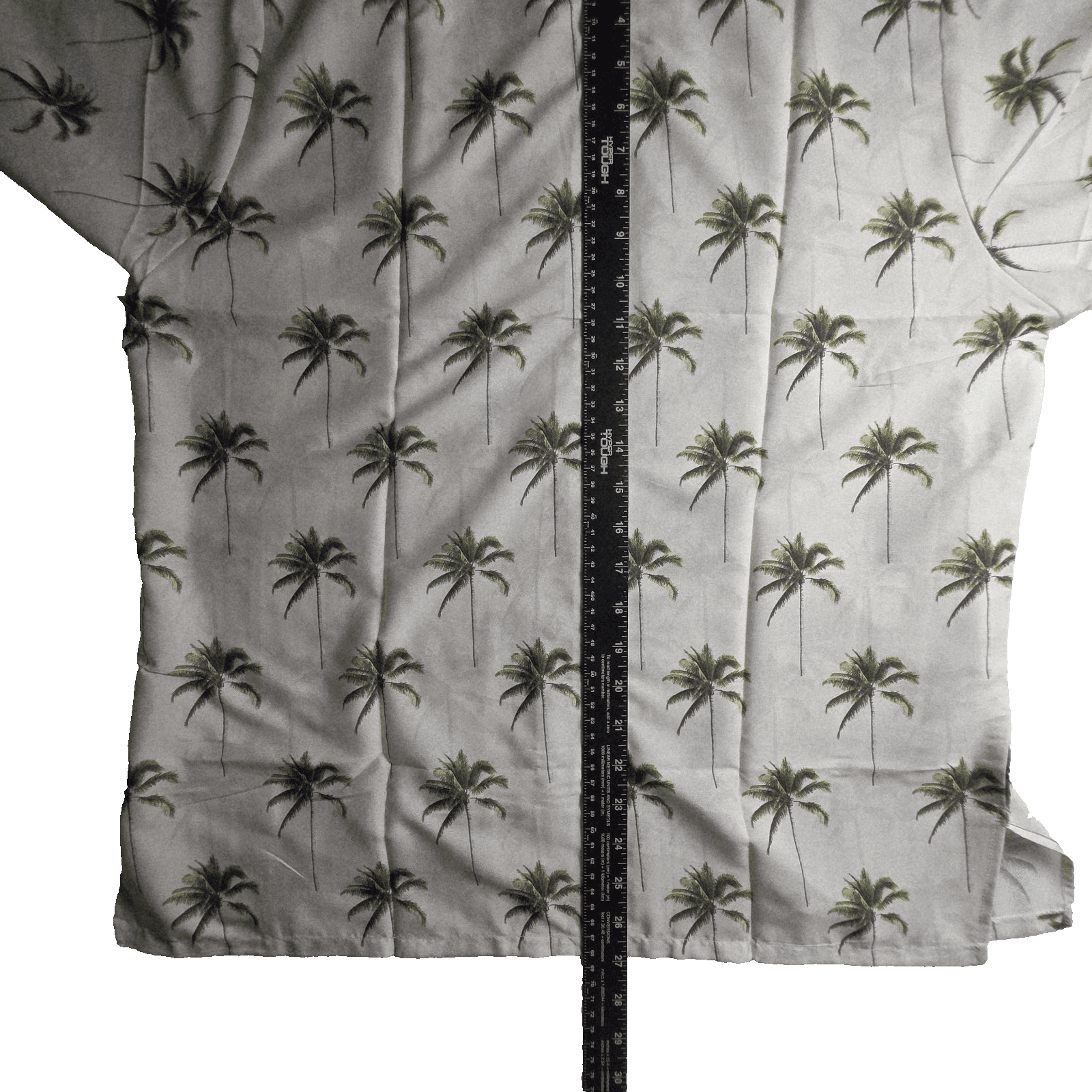 Happy Bay Men's Medium Yellow Hawaiian Palm Tree Button Up Shirt - Thumbnail 10