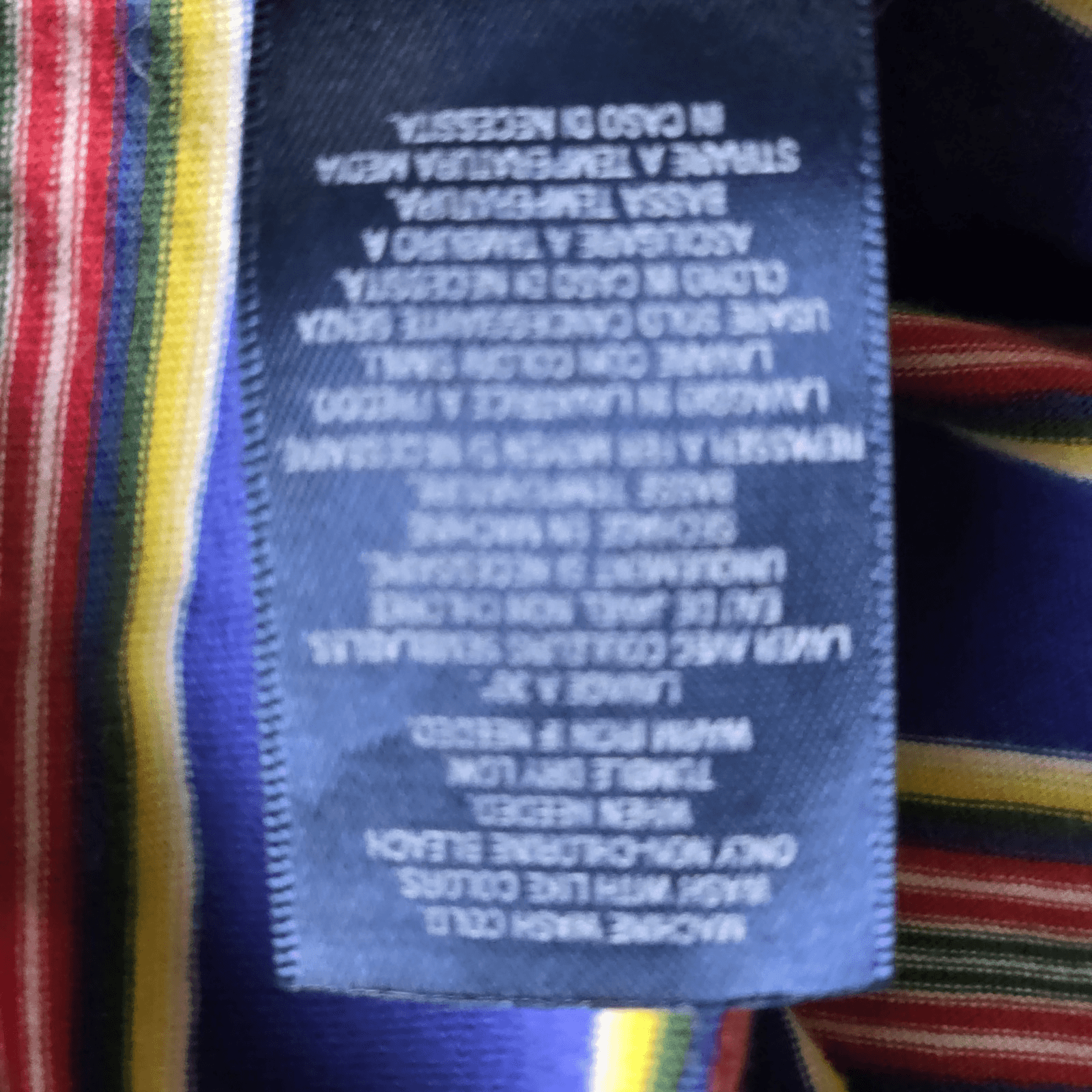 Polo Ralph Lauren Boy's XL (18-20) Royal Blue Striped Short Sleeved T-Shirt - Thumbnail 5