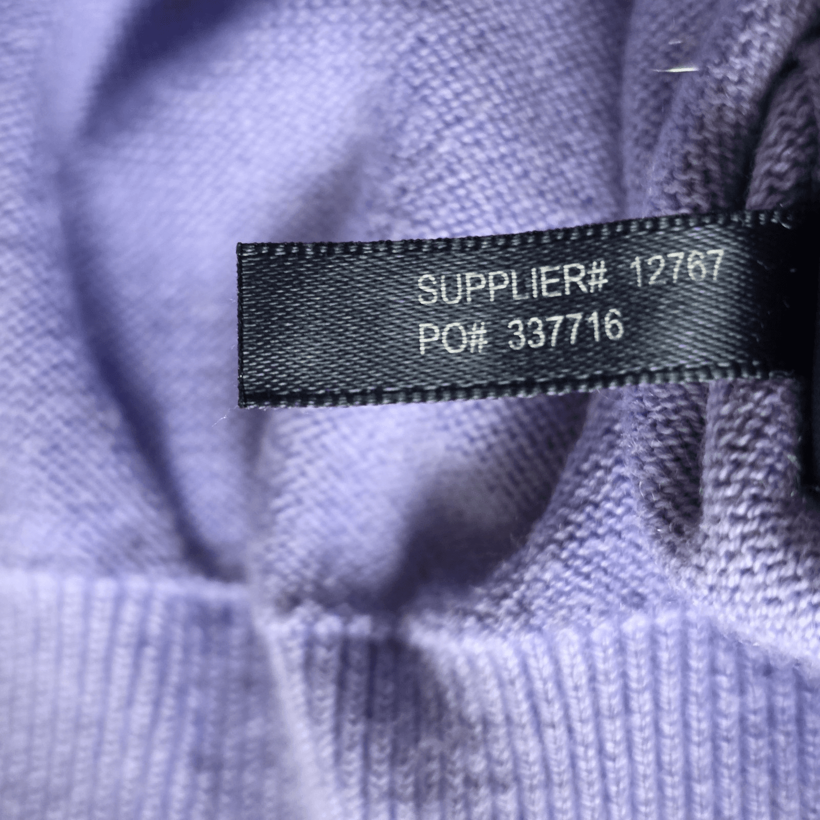 Polo Ralph Lauren Golf Men's Large Purple Cashmear & Cotton V-Neck Knit Sweater - Thumbnail 5