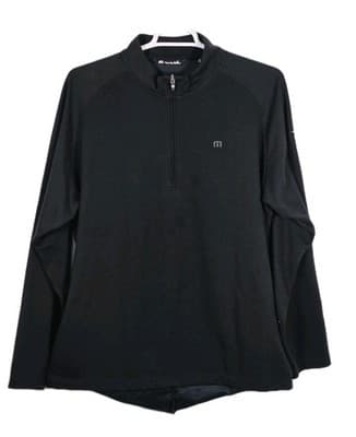 Travis Mathew Men's XXL Black 1/4 Zip Diamante Country Club Pullover - Image 1