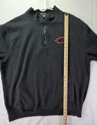 Arkansas Razorbacks Men's XXL Gray Long Sleeve Hoodie - Thumbnail 7