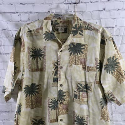 Montego Joe Men's XXL Hawaiian Short Sleeve Button Up Shirt - Thumbnail 2