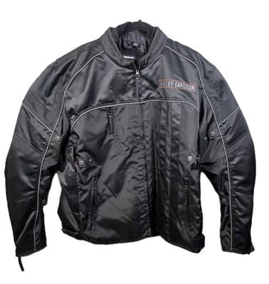 NWOT Harley Davidson Men's XXL Double Zip Black Roadway Reflective Jacke - Image 1
