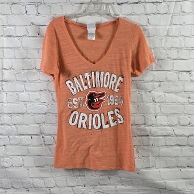 MLB Baltimore Orioles Women’s Small Genuine Merchandise Orange Tank Top - Image 1