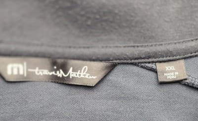 Travis Mathew Men's XXL Black 1/4 Zip Diamante Country Club Pullover - Thumbnail 3