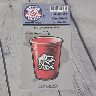 Fish Luck Heavy Duty Vinyl Decal Lot Of 25 - Thumbnail 2