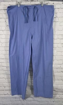 Unbranded Women's Large Blue Nursing Scrub Tops (2) UZ13150T - Thumbnail 7