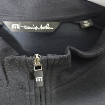 Travis Mathew Men's XXL Black 1/4 Zip Diamante Country Club Pullover - Thumbnail 2