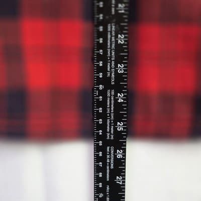 Faherty Legend Adult Medium Reversible Red Black Flannel Button Down Shirt - Thumbnail 7
