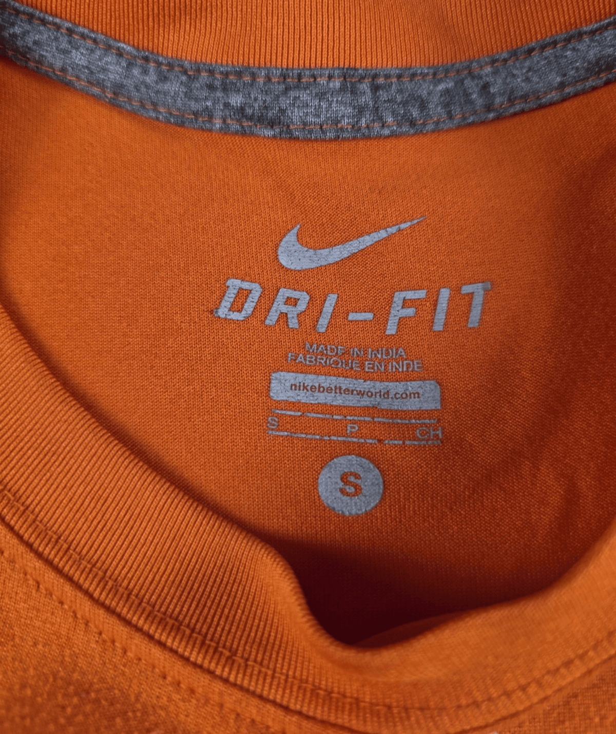 Nike Denver Broncos Men's Small Dri-Fit Orange Athletic Training Shirt - Thumbnail 5