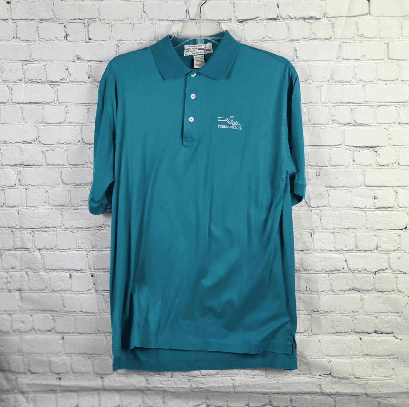 Pebble Beach Men’s Medium Short Sleeve Polo Shirt Izod Club - Image 1