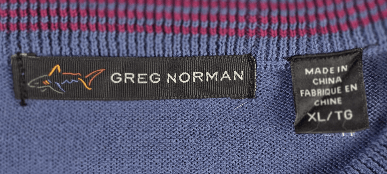 Greg Norman Men's XL Blue Sweater Vest - Thumbnail 3