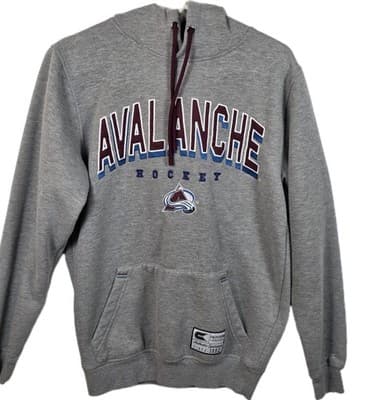 Colosseum Color Avalanche Men's Small Gray Long Sleeve Hoodie - Image 1