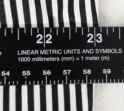American Living Men's Large Black & White Striped Long Sleeve Button Up Shirt - Thumbnail 3