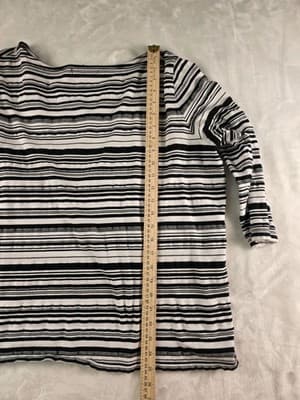 Lauren Ralph Lauren Women's 2X 3/4 sleeve Striped Top - Thumbnail 5