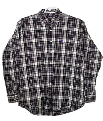 Cinch Men’s Medium Plaid Multicolor Long Sleeve Button Up Shirt - Image 1