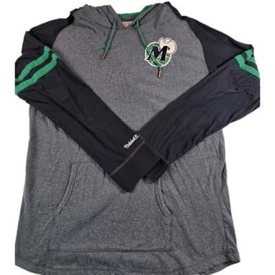 Mitchell & Ness Dallas Mavericks Men's 2XL Gray Classic Retro Hoodie - Image 1