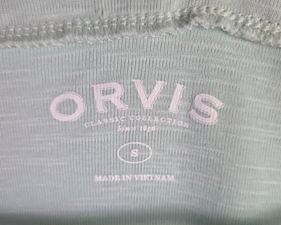 Orvis Women's Small Green Long Sleeve Rayon Shirt - Thumbnail 2