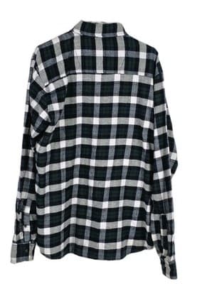 Jackson Hole Men's XL Green & Blue Plaid Flannel Long Sleeve Button Down - Thumbnail 4