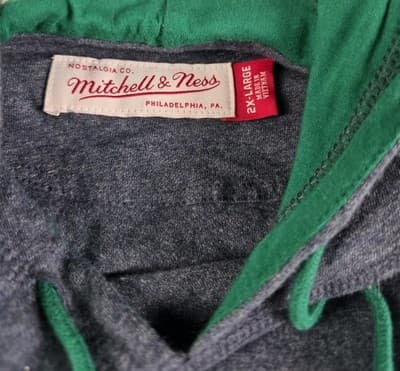Mitchell & Ness Dallas Mavericks Men's 2XL Gray Classic Retro Hoodie - Thumbnail 4