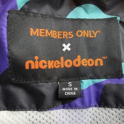 Members Only X Size Small Nickelodeon Windbreaker - Thumbnail 3