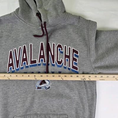 Colosseum Color Avalanche Men's Small Gray Long Sleeve Hoodie - Thumbnail 3