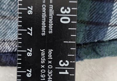 Jackson Hole Men's XL Green & Blue Plaid Flannel Long Sleeve Button Down - Thumbnail 5