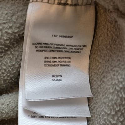 Columbia Men's Large Gray Fleece 1/4 Zip Pullover - Thumbnail 4