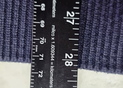 Vintage 90s Nautica Mens Large Navy Blue Cable Knit Crewneck Sweater - Thumbnail 5