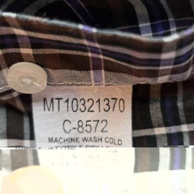 Cinch Men’s Medium Plaid Multicolor Long Sleeve Button Up Shirt - Thumbnail 6