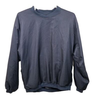 Forrester's Men's XL Blue Checkered V-Neck Pullover Golf Windbreaker - Image 1