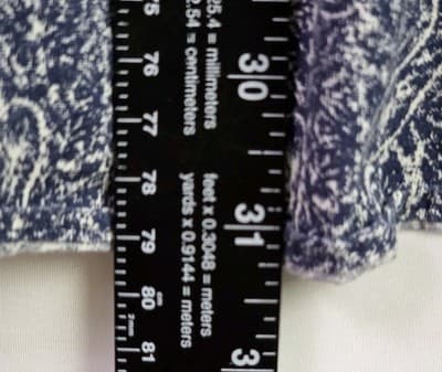 Roundtree & Yorke Men’s XL Blue Dotted Paisley Long Sleeve Button Down - Thumbnail 10
