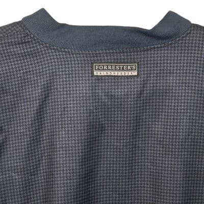 Forrester's Men's XL Blue Checkered V-Neck Pullover Golf Windbreaker - Thumbnail 4