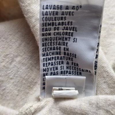 Ralph Lauren Mens Large Cream V-Neck Short Sleeve T-Shirt - Thumbnail 7